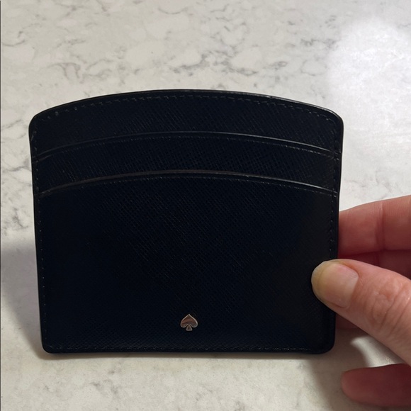 Kate Spade Black Leather Card Holder - Picture 3 of 4